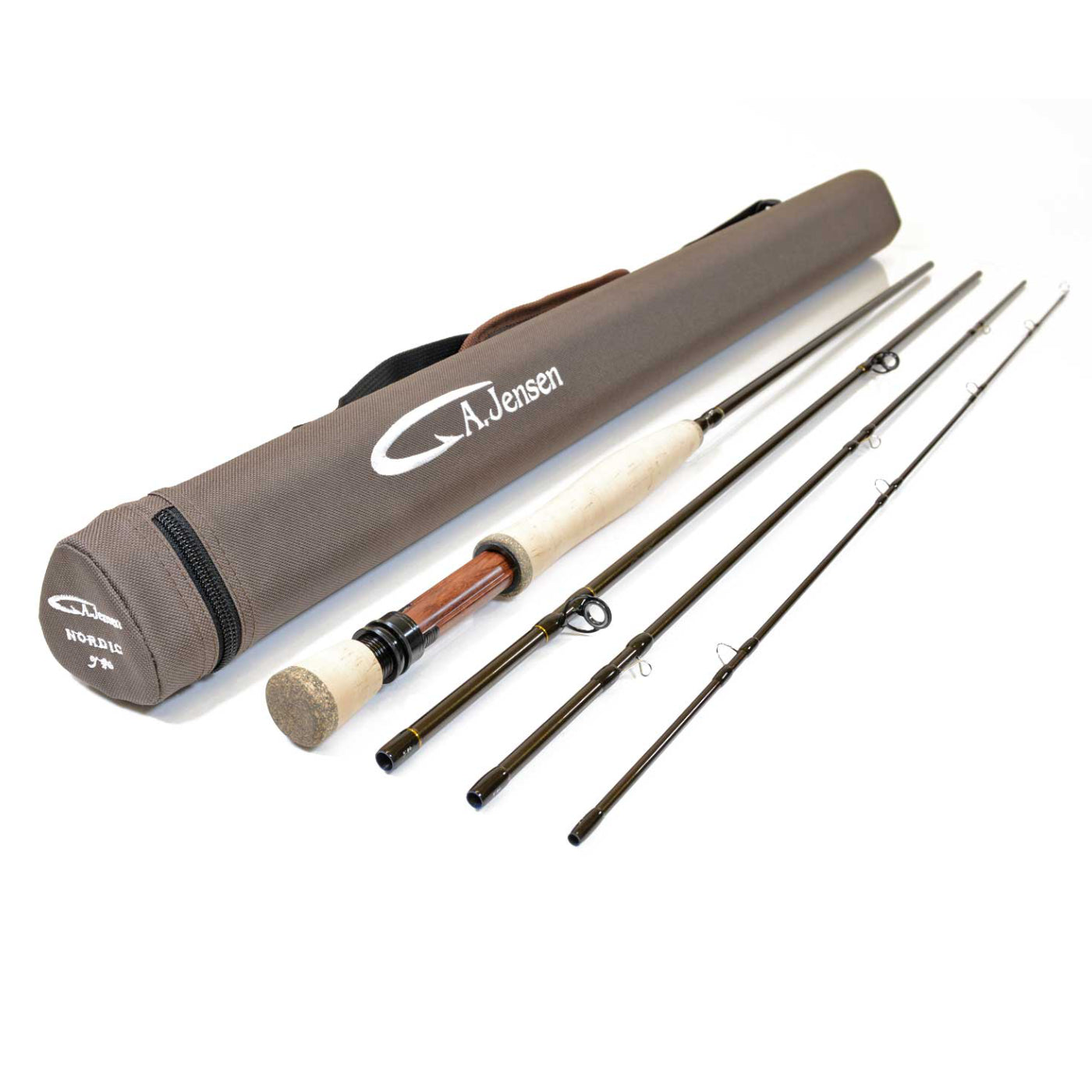 A. Jensen Nordic muškársky prút detail produktu v puzdre