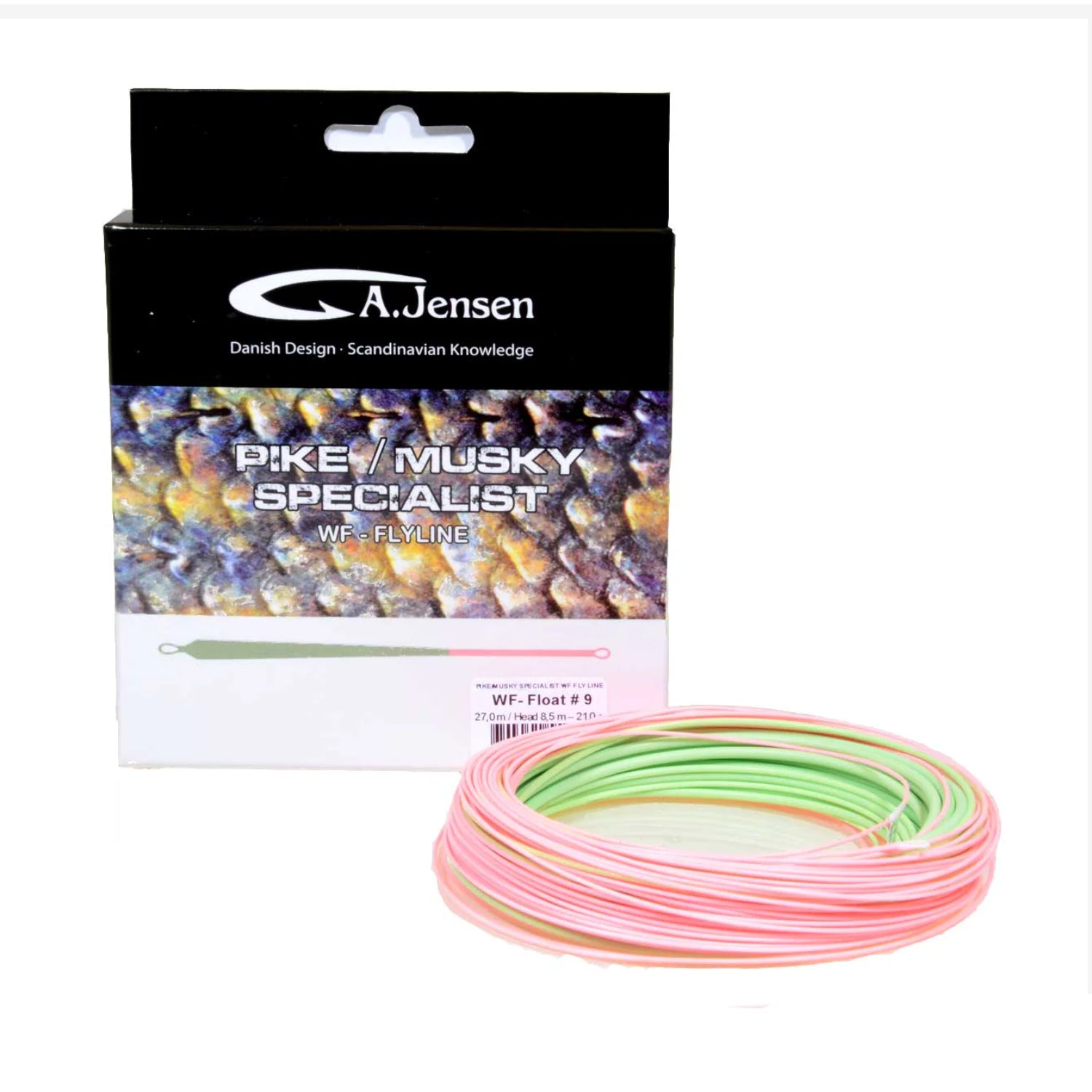 A.JENSEN Pike / Musky Specialist WF Float fly line in retail packaging