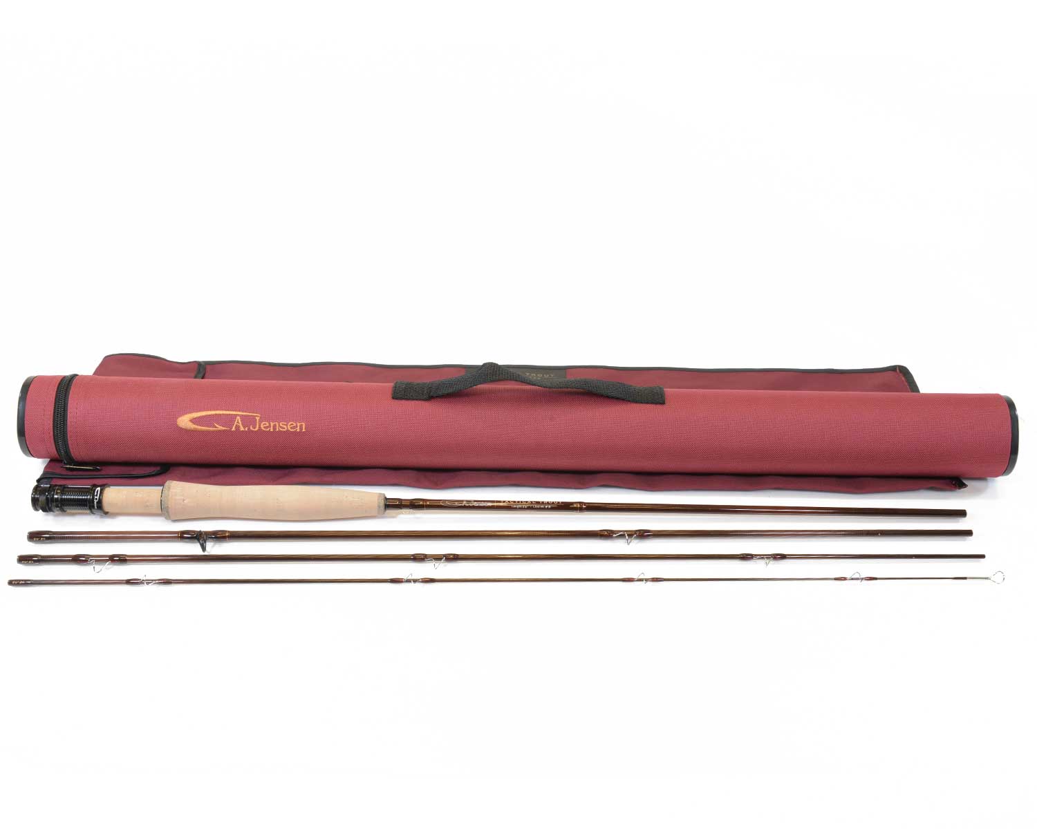 A.JENSEN TACTICAL TROUT 9’ #4 fly rod with rod tube and protective rod bag