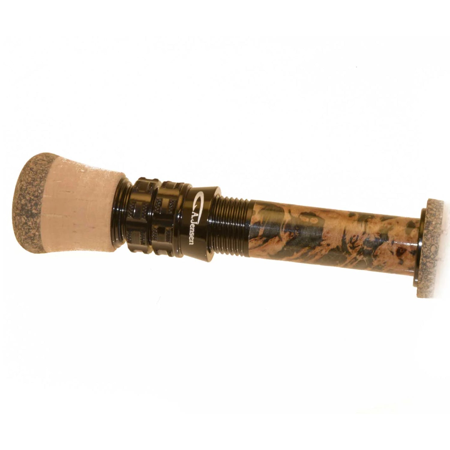 A.Jensen Drifter II fly rod reel seat with hardwood insert and fighting butt