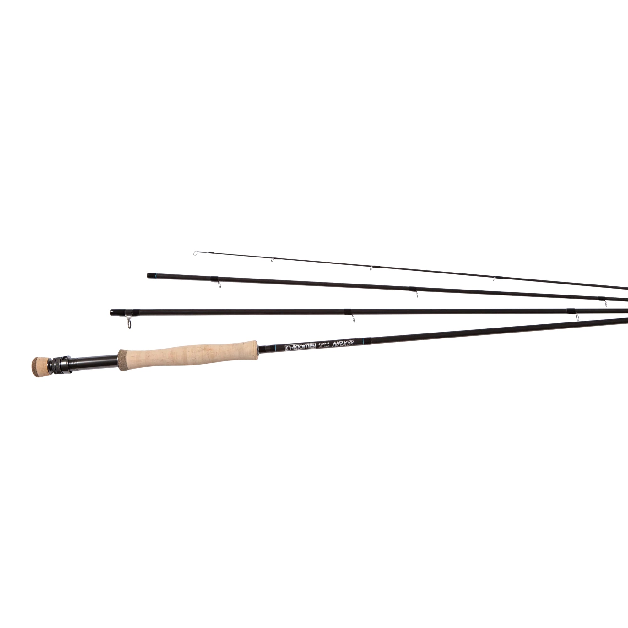 G. Loomis NRX+ Fly Freshwater 4100-4 – muškársky prút rozložený na jednotlivé diely