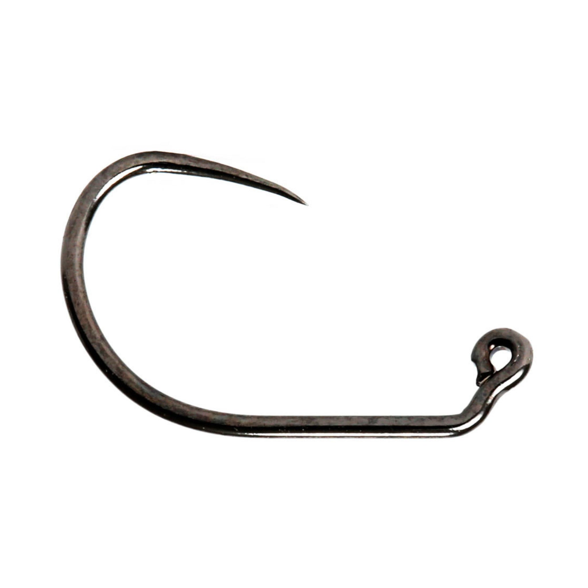 Hends BL144 barbless jig hook Black Nickel wide gape bent-in point