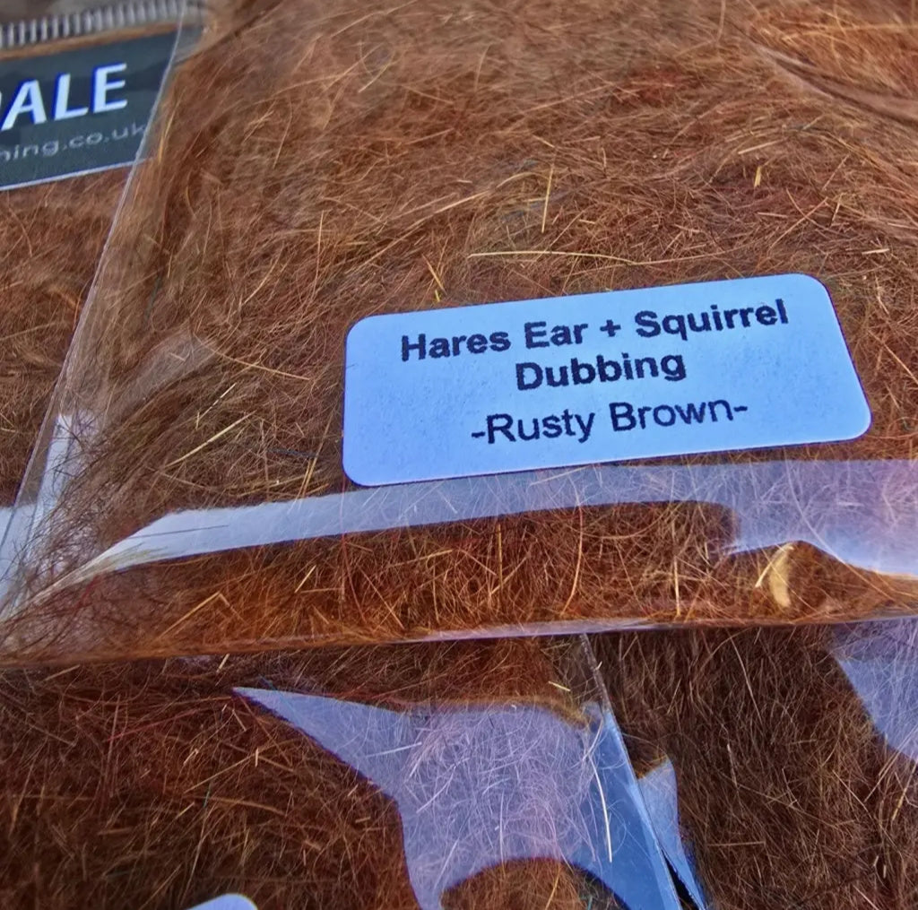 Kindale Hare + Squirrel Blend Dubbing – Rusty Brown