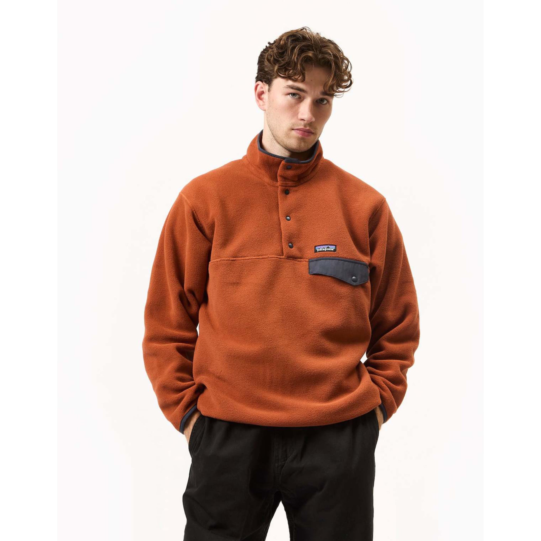 Patagonia Synch Snap-T Pullover Burnished Red – pohľad spredu