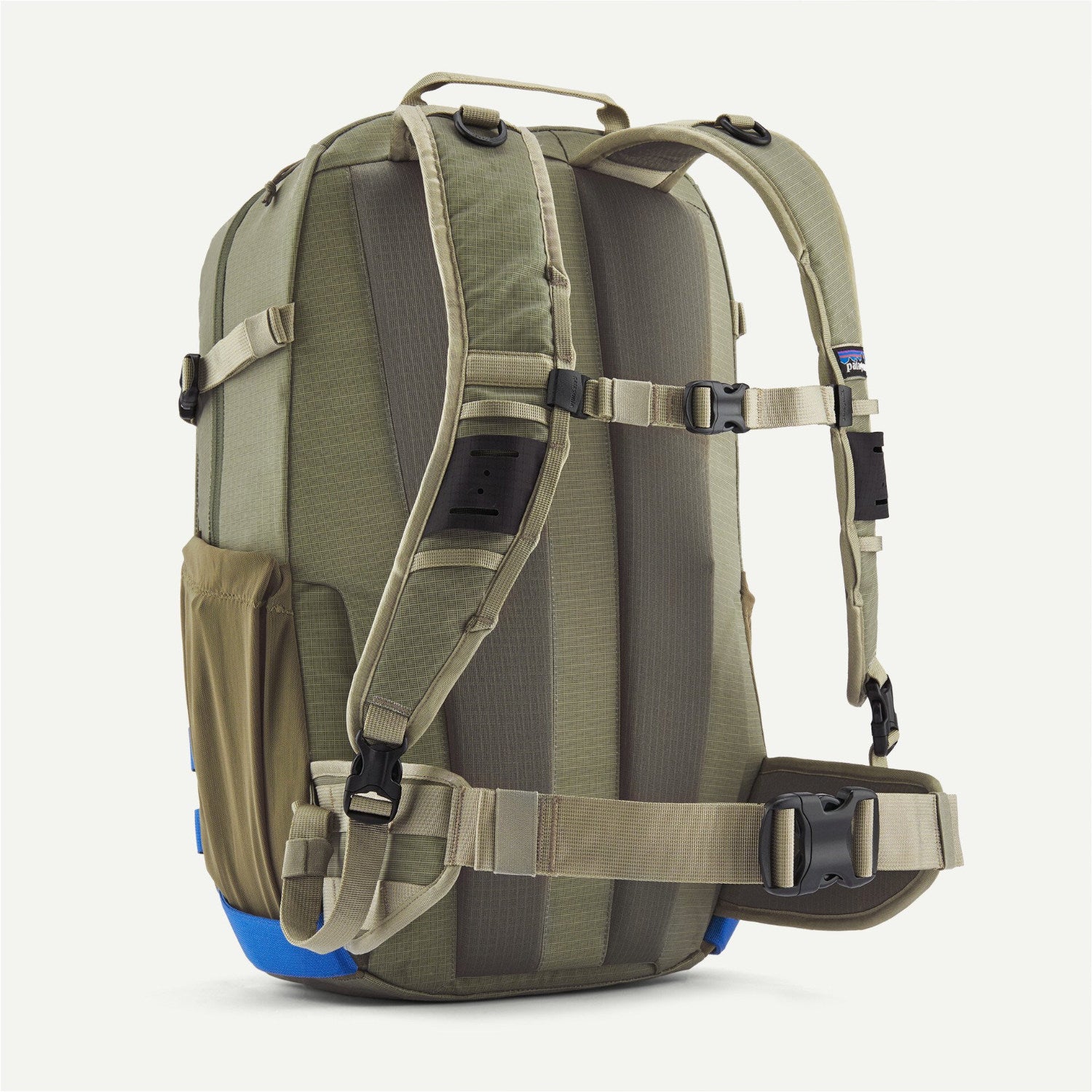 Patagonia Stealth Backpack 25L Forge Grey – zadná časť s nosným systémom a popruhmi