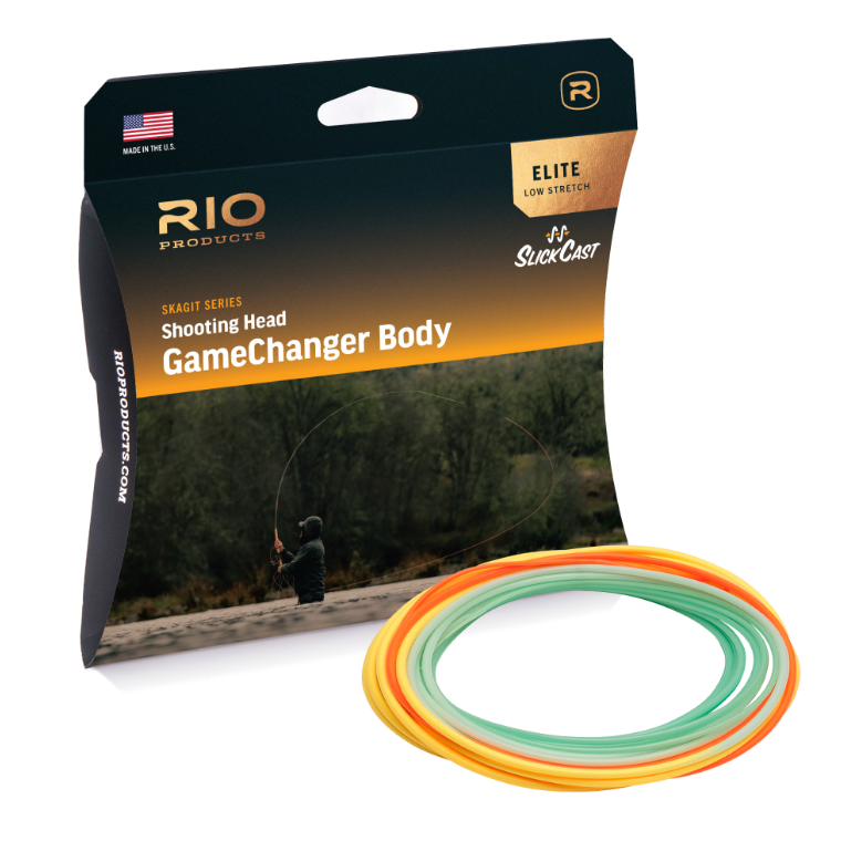 RIO Elite GameChanger Body – vystreľovacia spey hlava F/H/I, balenie so šnúrou, SlickCast a ConnectCore Plus