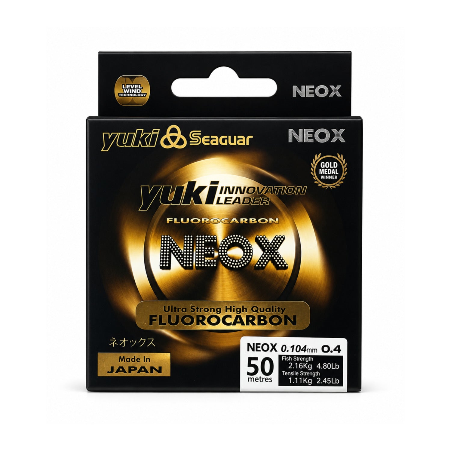 Seaguar NEOX fluorocarbon leader – front of retail box