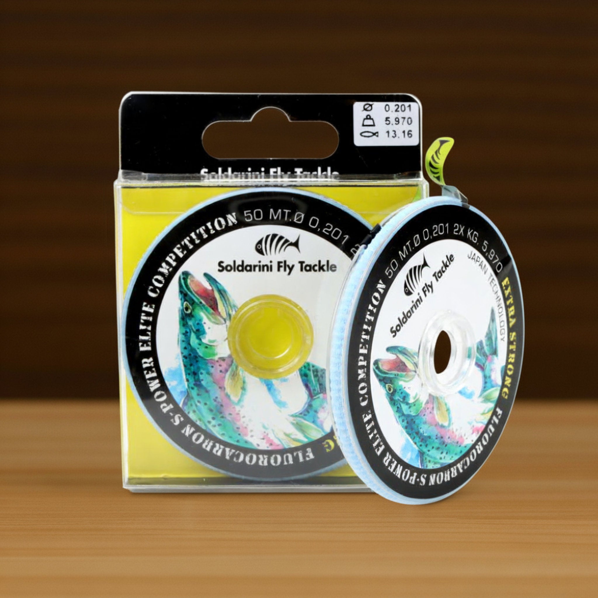 Soldarini S-Power Fluorocarbon 50 m spool in plastic box