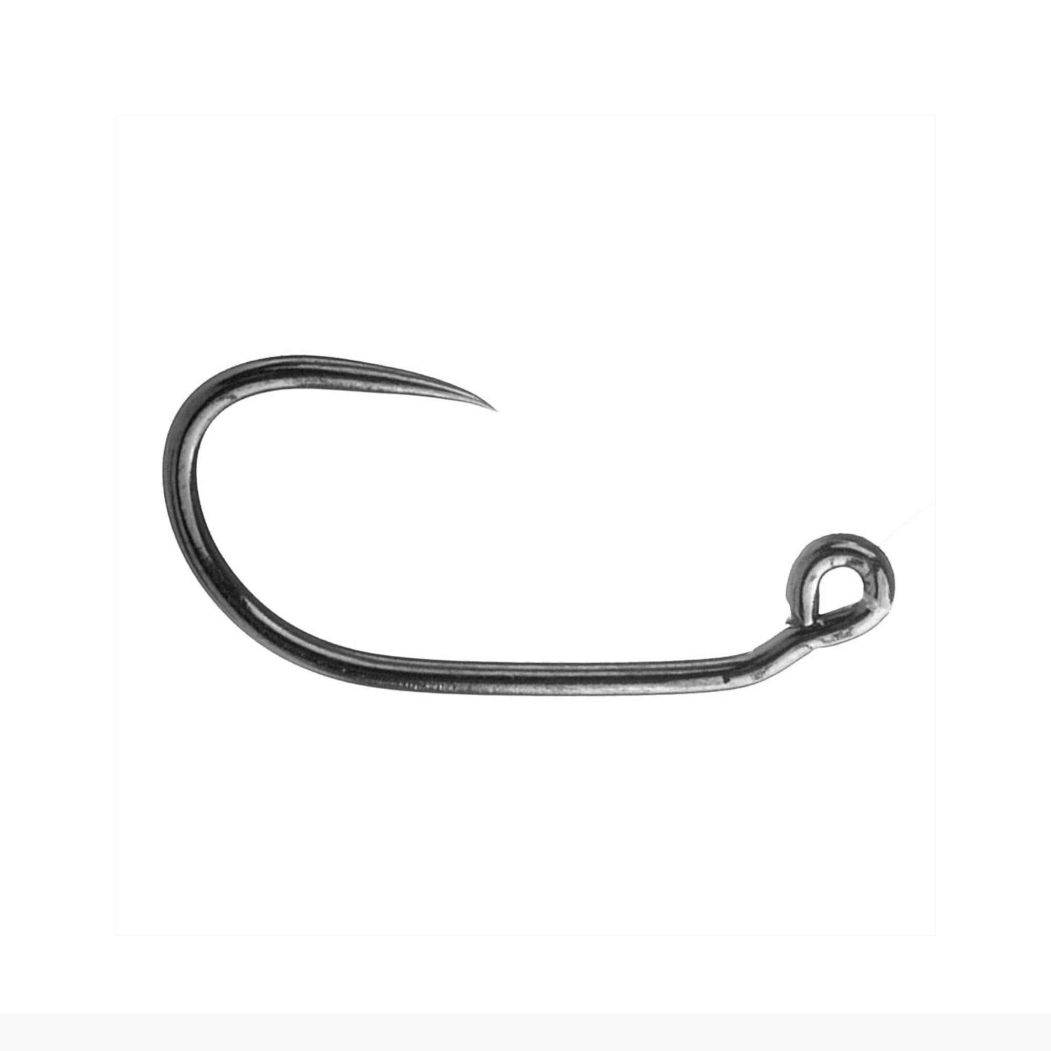 Soldarini SFT-500 Jig Hook – barbless fly fishing jig hook made of carbon steel with Black Nickel finish, pack of 20