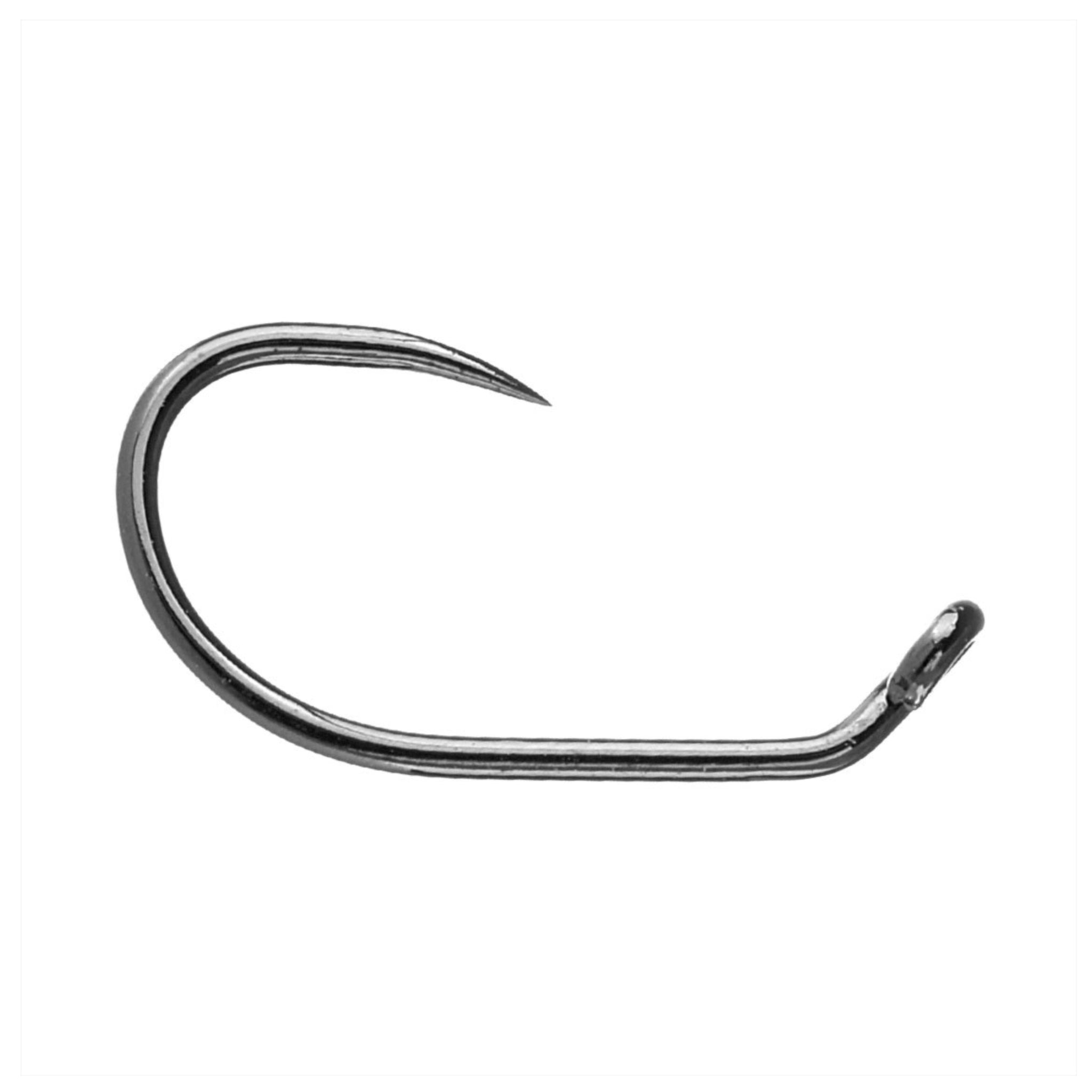 Soldarini SFT 520 barbless jig fly hook with 45-degree bend and black nickel finish