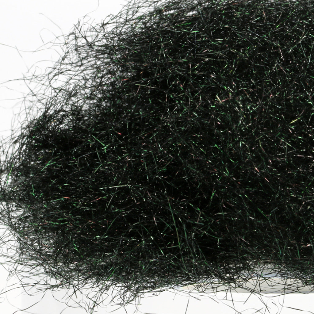 Sybai Fine Slight Flash Dubbing – Black Peacock