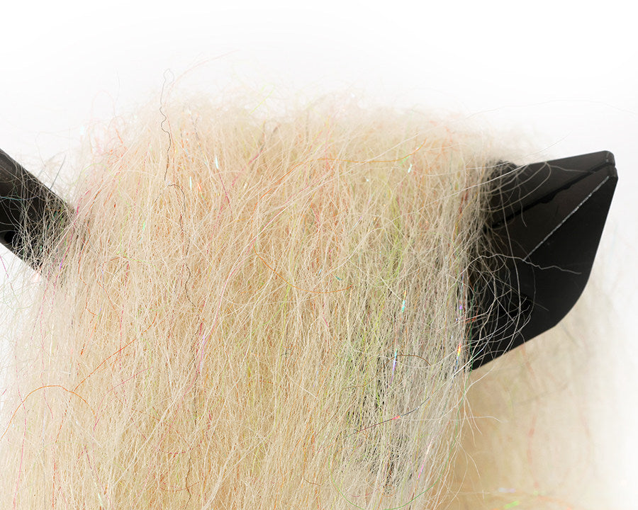 Natural Pike Supreme Hair White 02 fly tying material