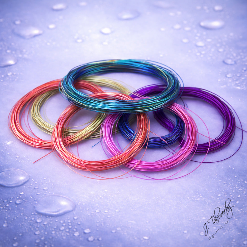 Thymallus Ice Body Quill – complete color range of synthetic quill materials with pearl ice effect