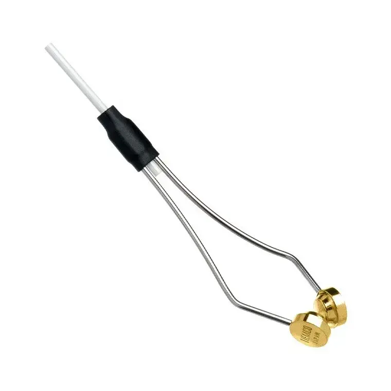 Tiemco Ceramic Bobbin Standard Bent – bobina na viazanie mušiek s bielou keramickou trubičkou