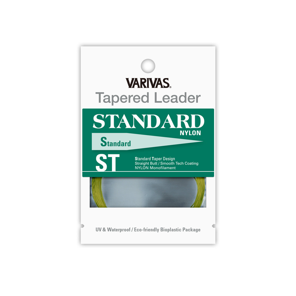 VARIVAS Tapered Leader STANDARD ST Nylon, original product packaging, 9 ft tapered fly fishing leader