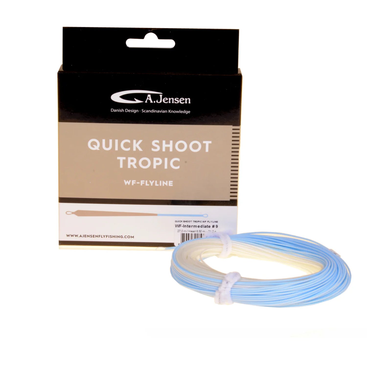 A.Jensen Quick Shoot Tropic Intermediate fly line for tropical saltwater fishing and windy conditions
