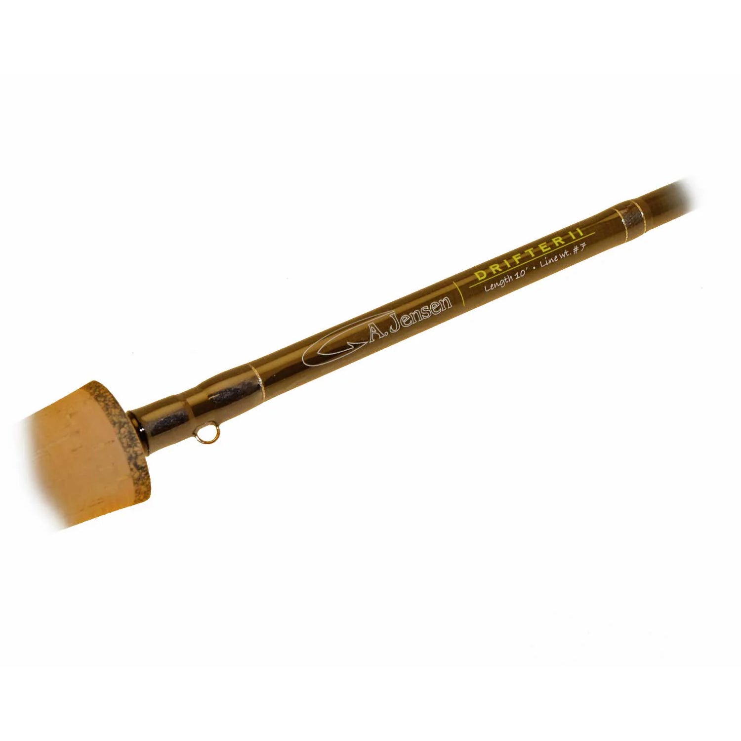 Blank marking showing the model specification on the A.Jensen Drifter II 10’ #7 fly rod