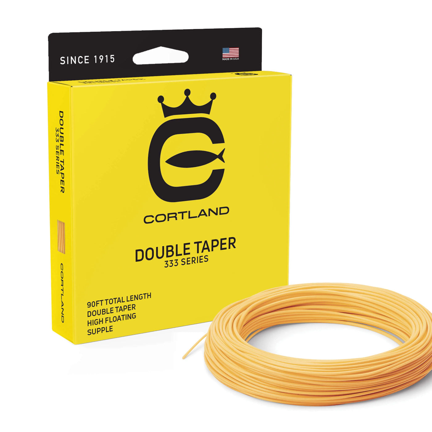 Muškárska šnúra Cortland 333 Double Taper v balení