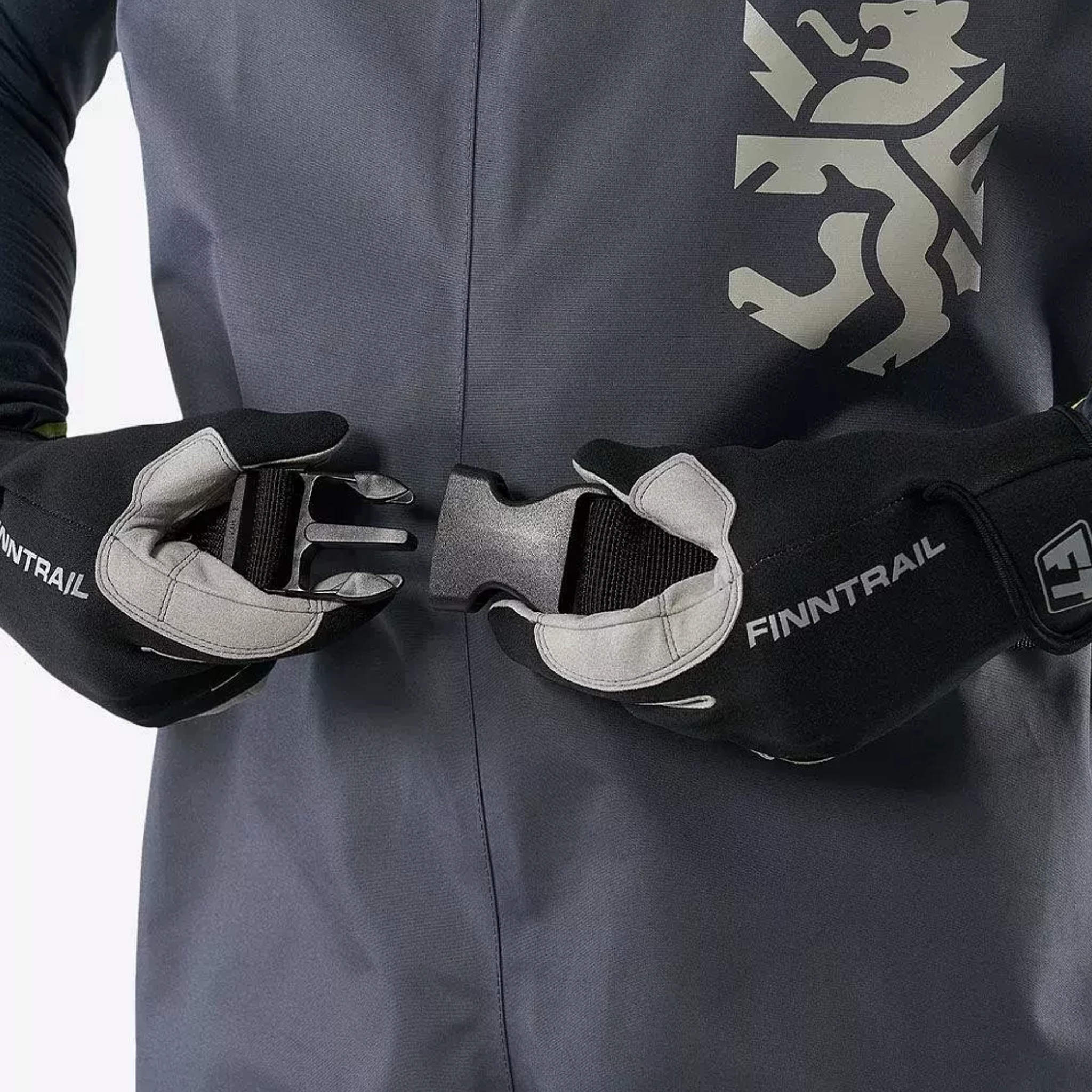 Reinforced leg panel on Finntrail TIMBER DarkGrey 1538 waders