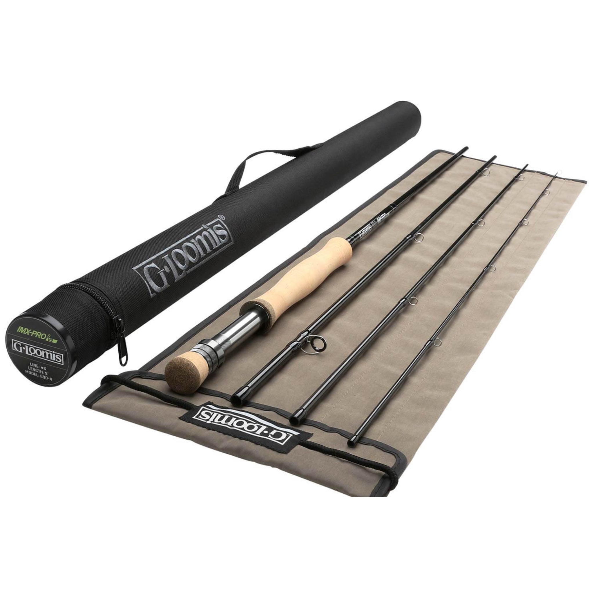 Muškársky prút G.Loomis IMX-PRO V2 4100-4 s rukoväťou z korku, obalom a tubusom na prenášanie