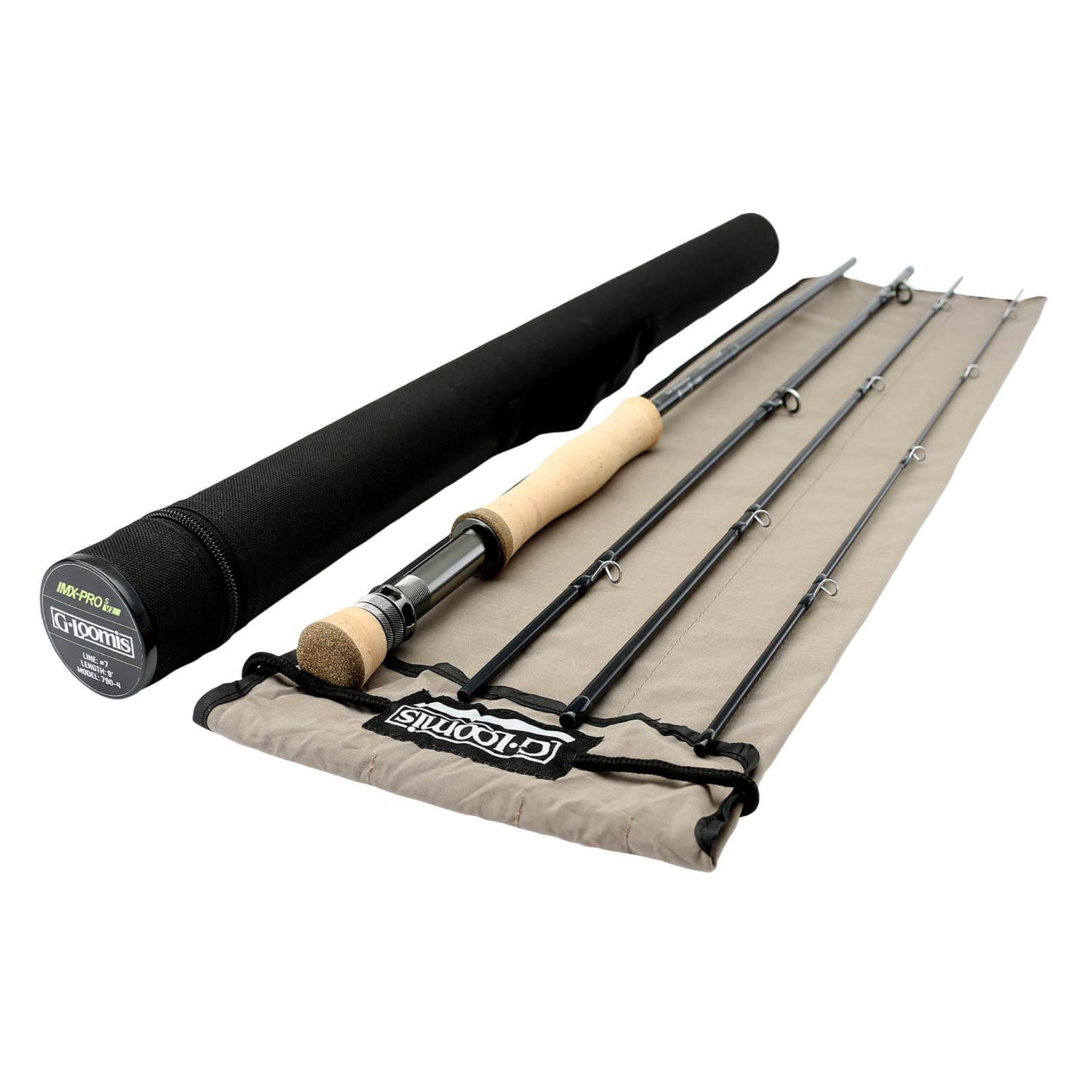 G.Loomis IMX-PRO V2S fly rod with rod tube and cloth bag