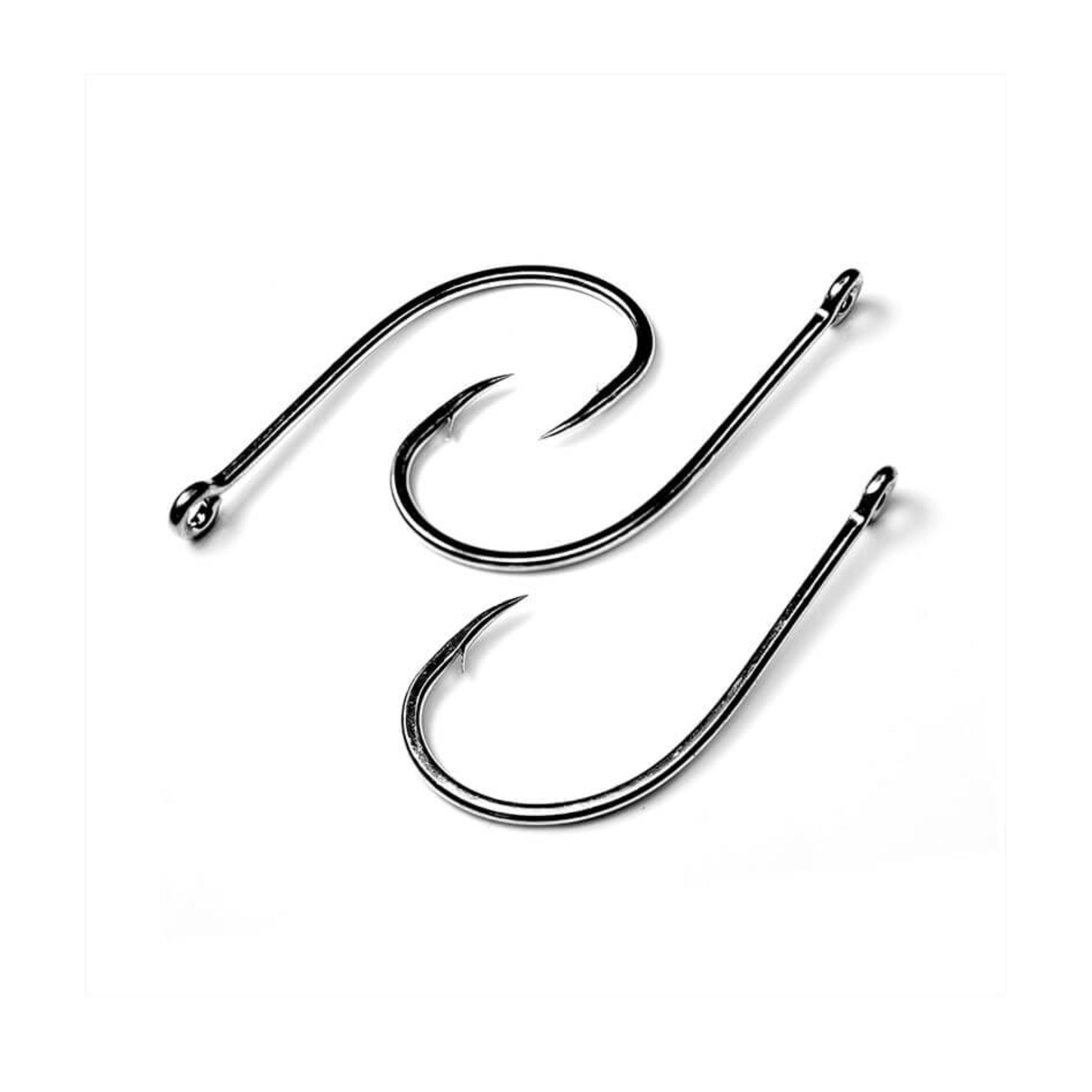 Gamakatsu SL-12S Big Game saltwater fly hooks in various sizes, tin-plated finish.