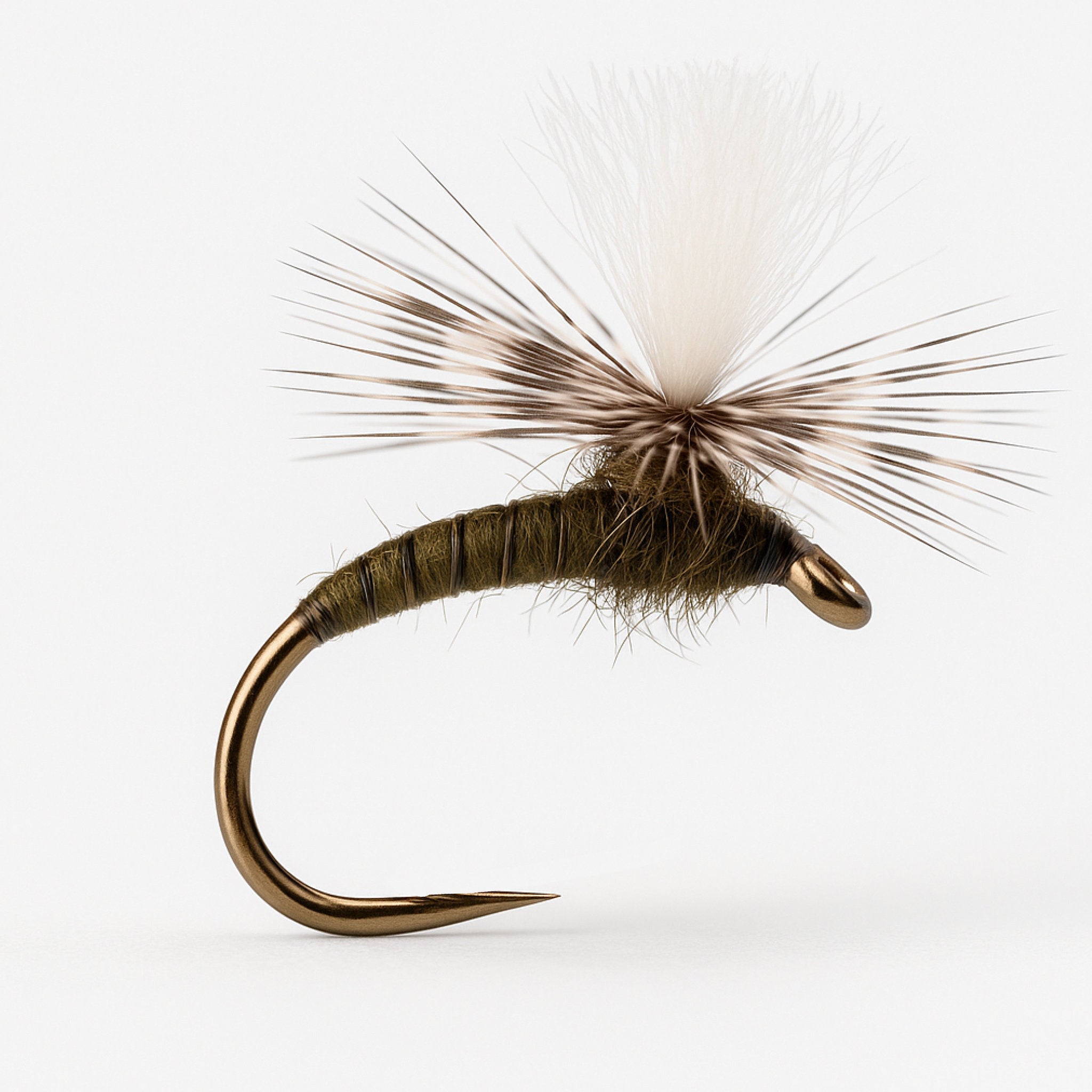 Klinkhammer fly tied on Gamakatsu C12 hook