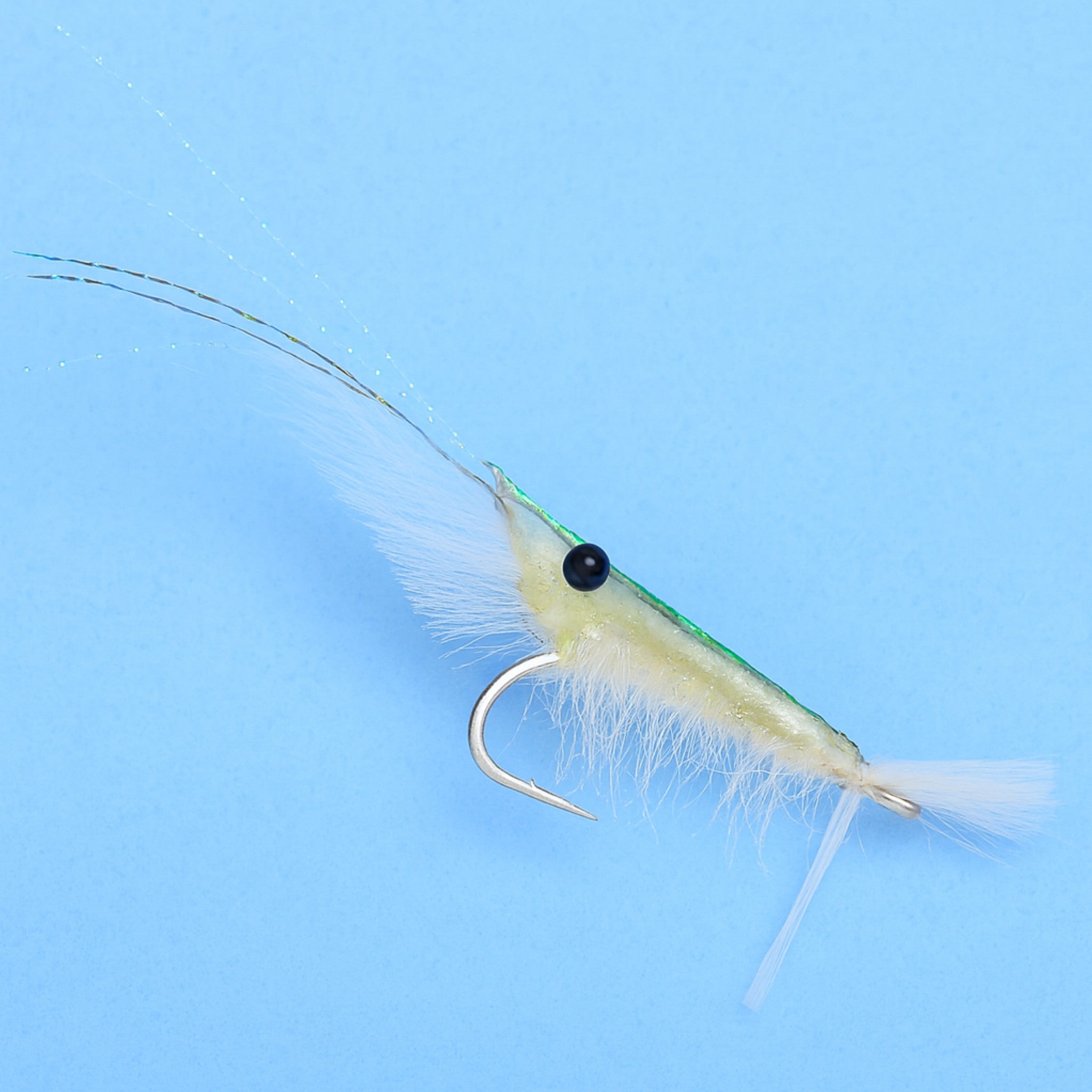 Shrimp fly pattern tied on Gamakatsu SC15 saltwater fly hook