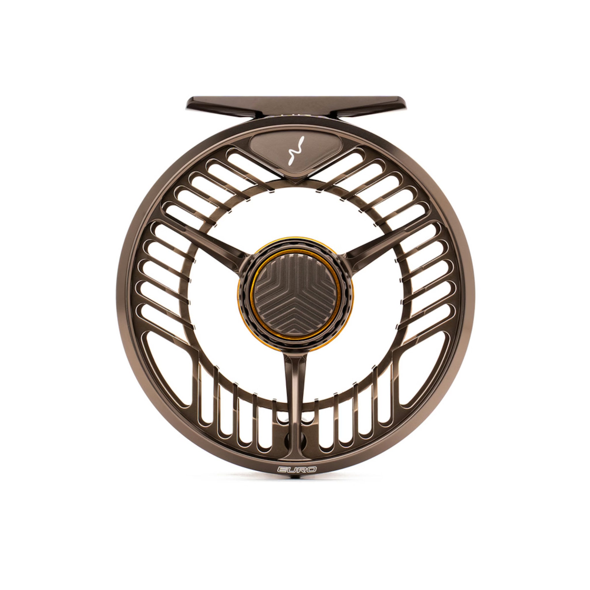 Guideline Aura Bronze Euro fly reel back side