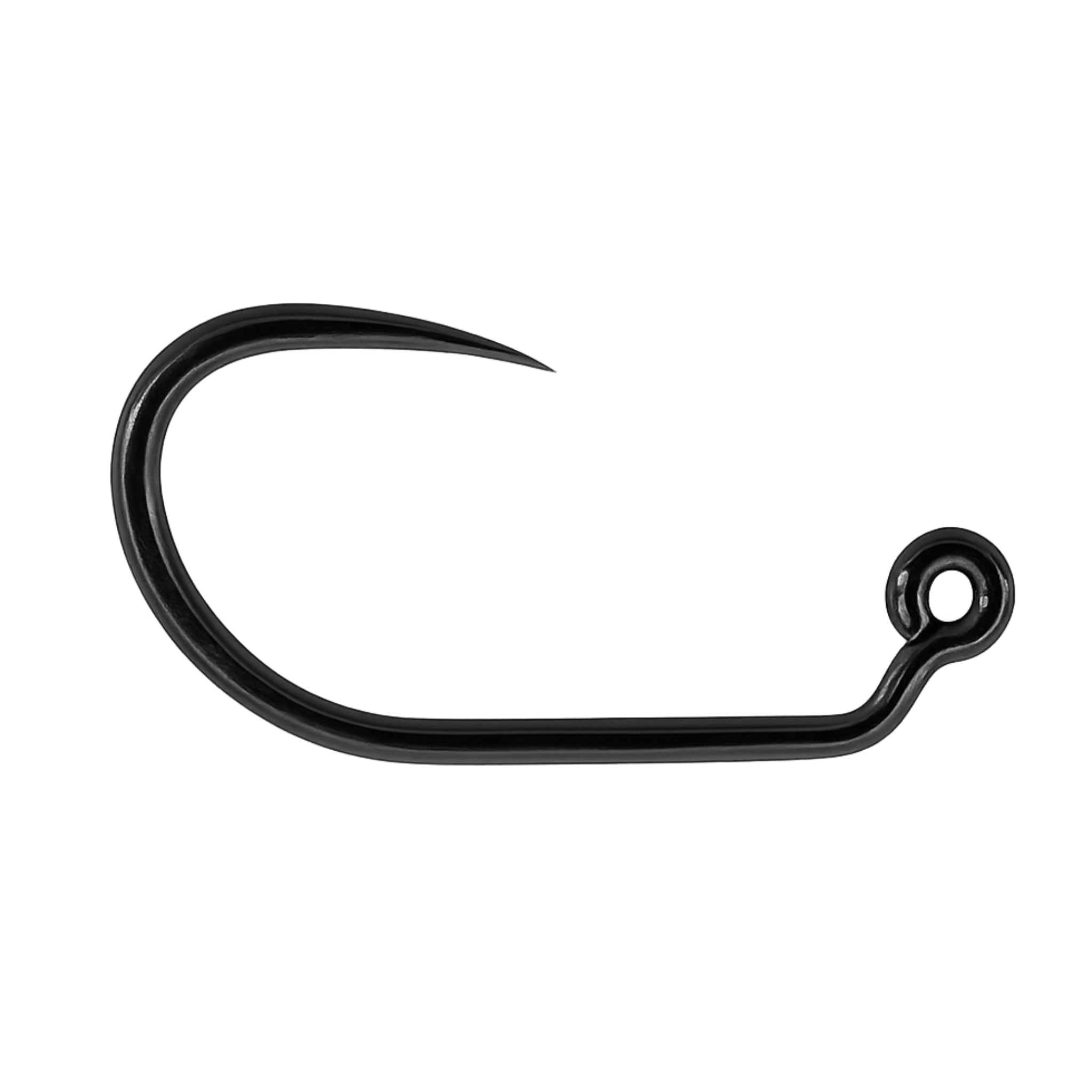 HENDS BL134 barbless jig fly hook – black nickel detail