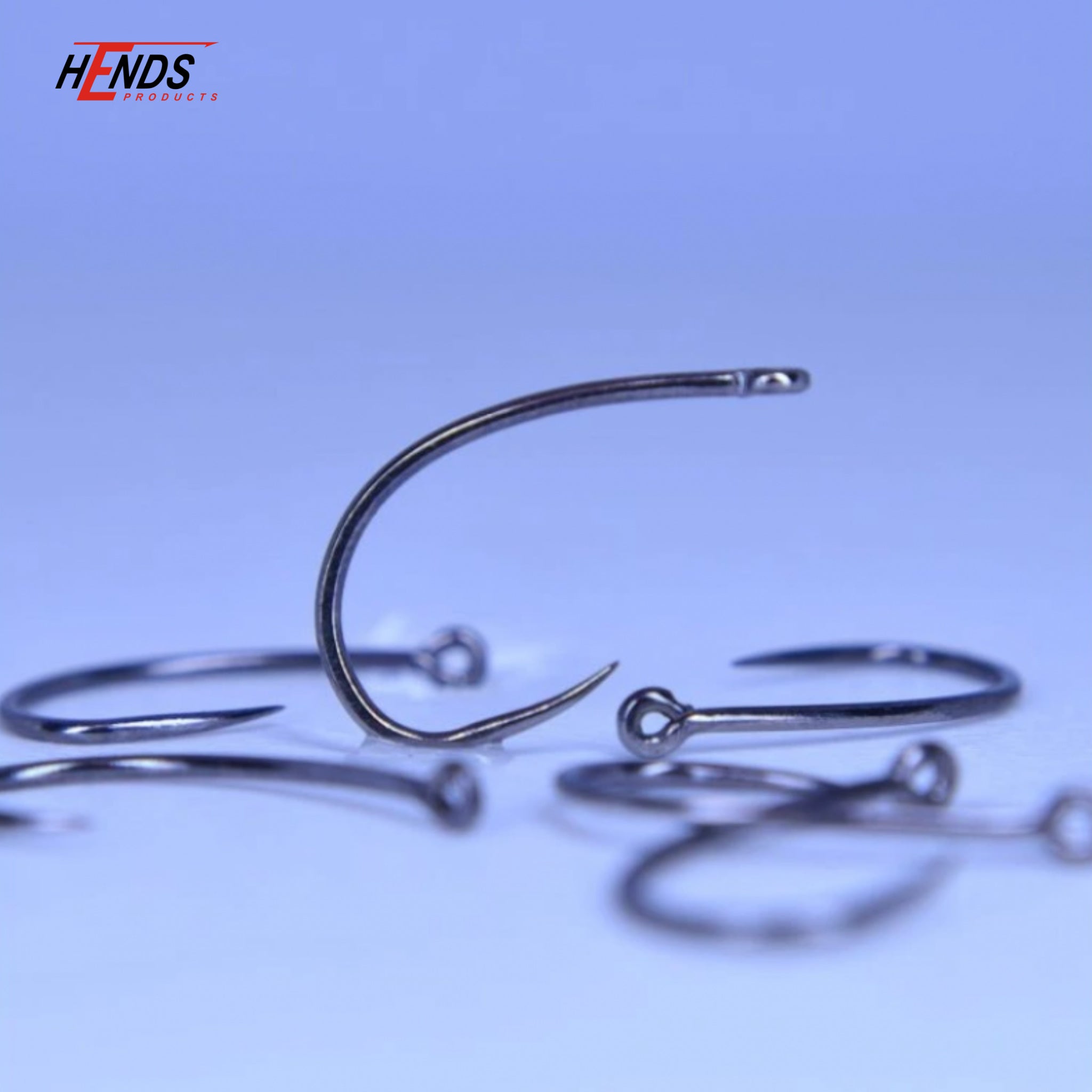 Pack of Hends BL599 – several barbless fly fishing hooks displayed on a flat surface