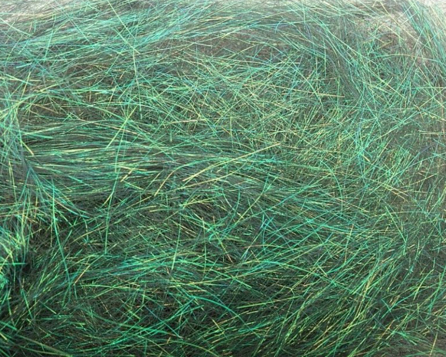 Hends Angel Hair Peacock Green (AH46) iridescent synthetic material