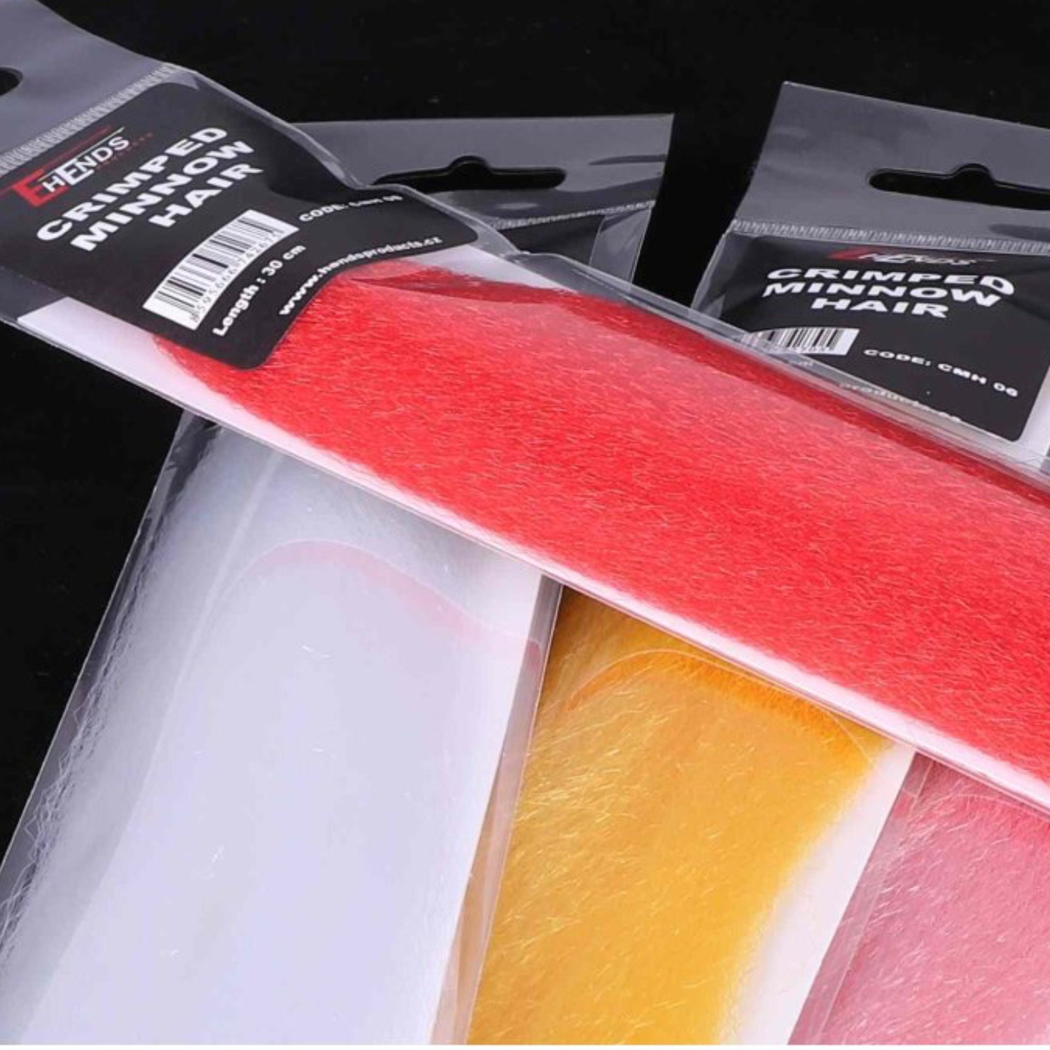 Hends Crimped Minnow Hair – výber materiálu na streamery vo viacerých farbách