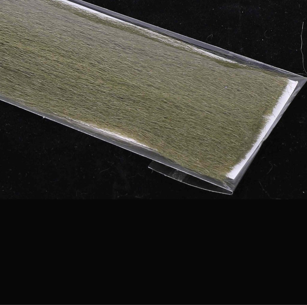 Hends Crimped Minnow Hair – olivové vlákno na streamery