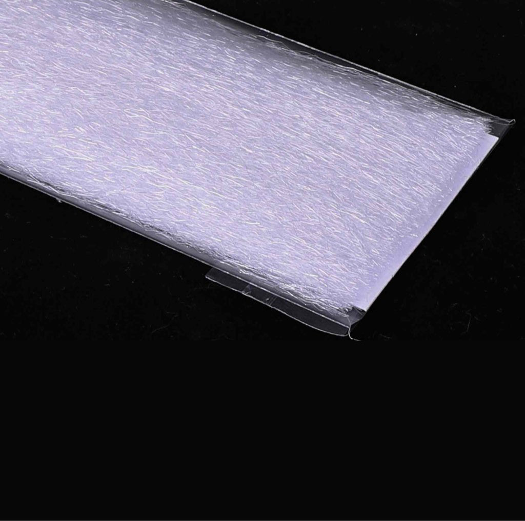 Hends Crimped Minnow Hair – biele vlákno na streamery