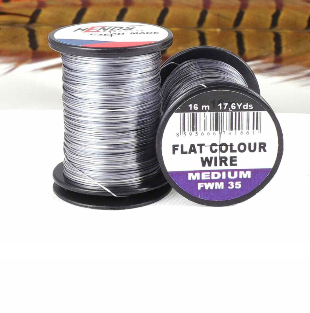 Hends Flat Colour Wire Medium – Bright Grey