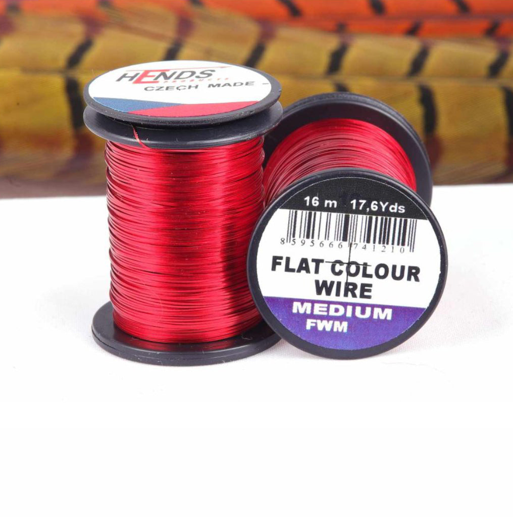 Hends Flat Colour Wire Medium – Red