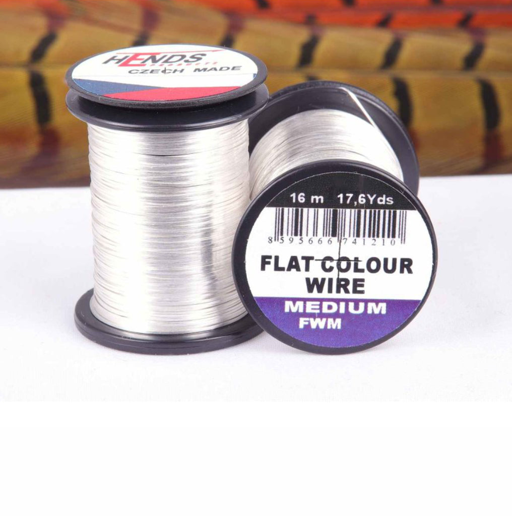 Hends Flat Colour Wire Medium – Silver