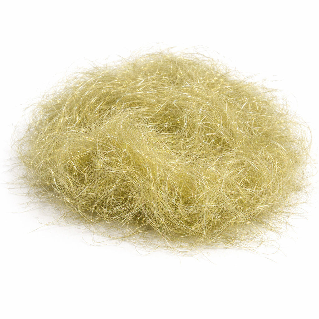 Hends Gleamy Dubbing in Light Olive – synthetic dubbing for nymphs, streamers and shrimp patterns