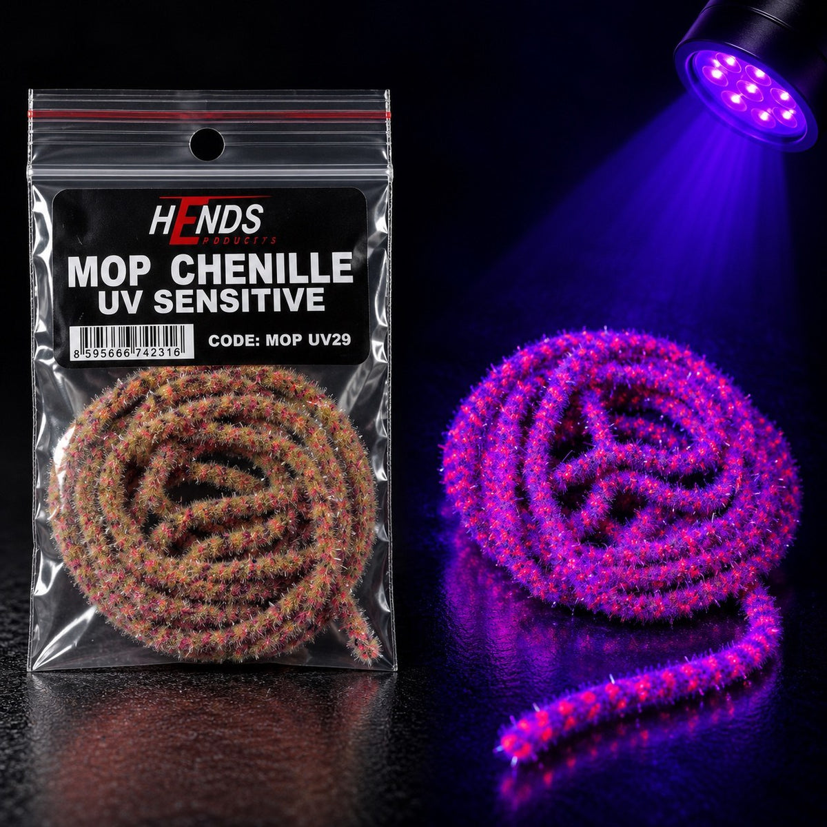 HENDS MOP Chenille UV Sensitive UV29 – bežné a UV osvetlenie