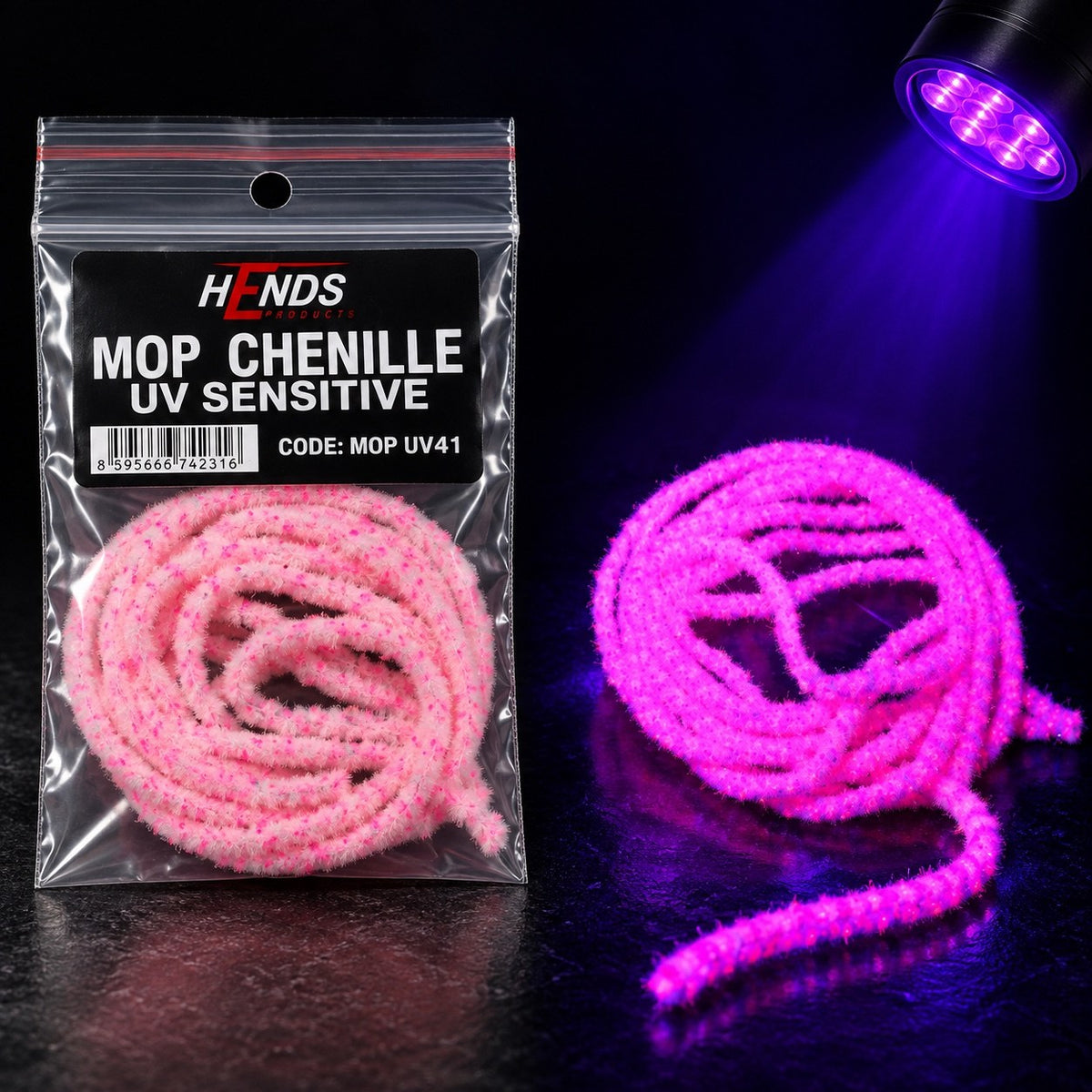 HENDS MOP Chenille UV Sensitive UV41 – bežné a UV osvetlenie