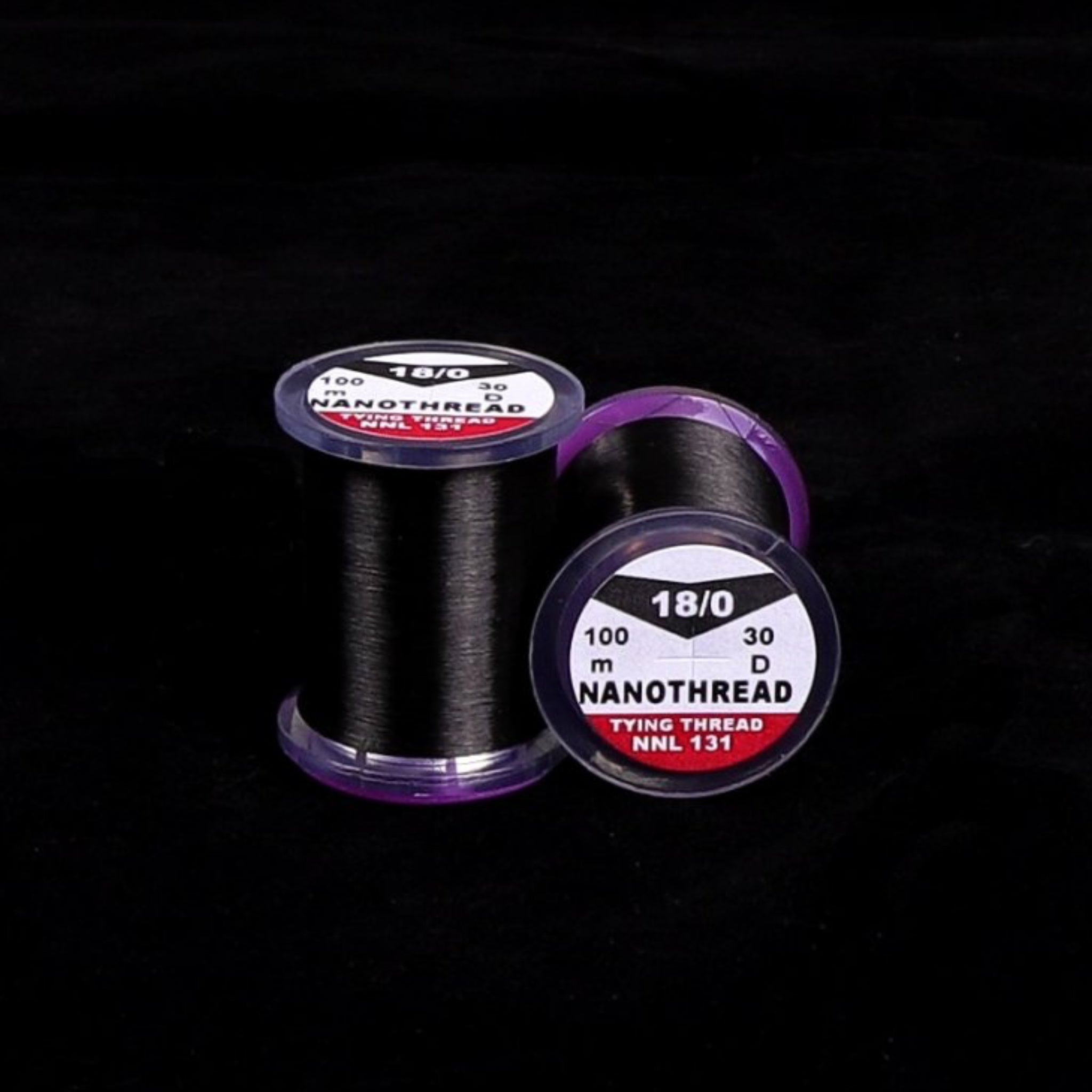 Hends Nanothread 30D – farba 131 Black, extra jemná viazacia niť 18/0