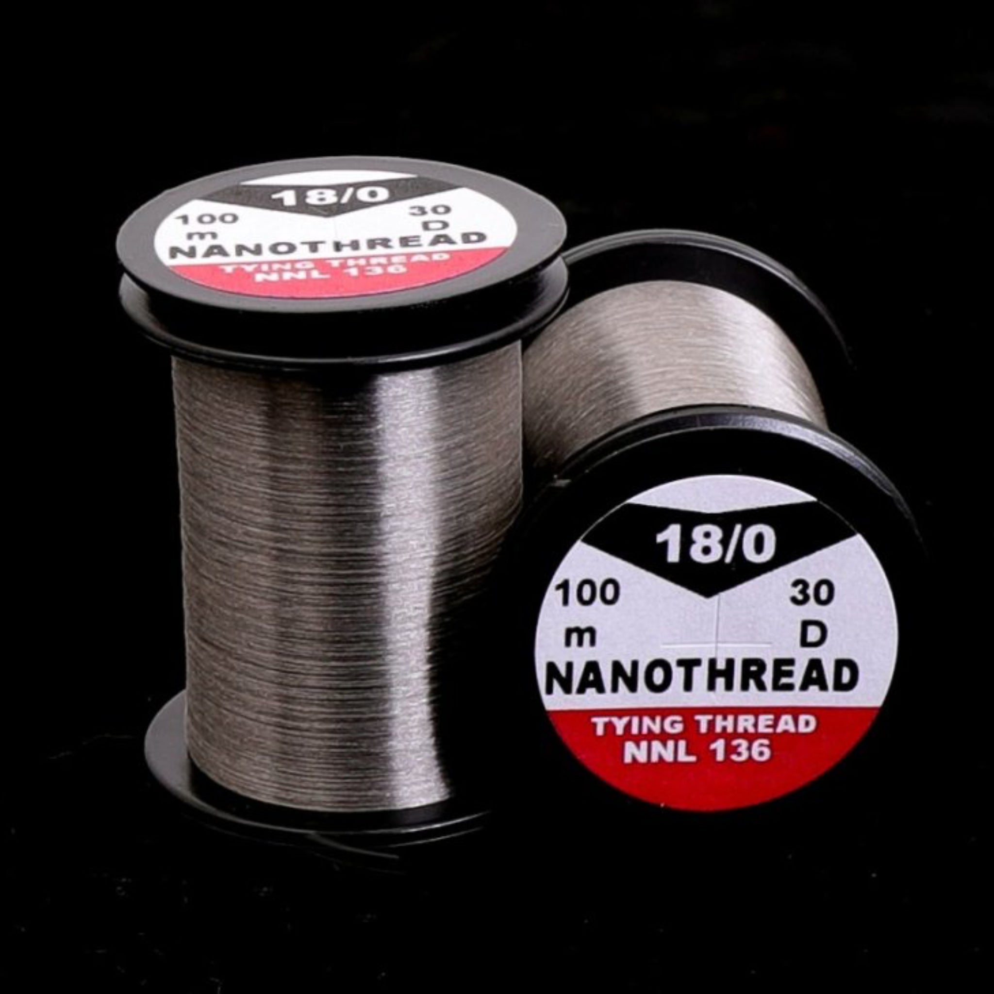 Hends Nanothread 30D – farba 136 Grey, extra jemná viazacia niť 18/0