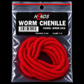 HENDS Worm Chenille 4 mm Deep Red – WRM293