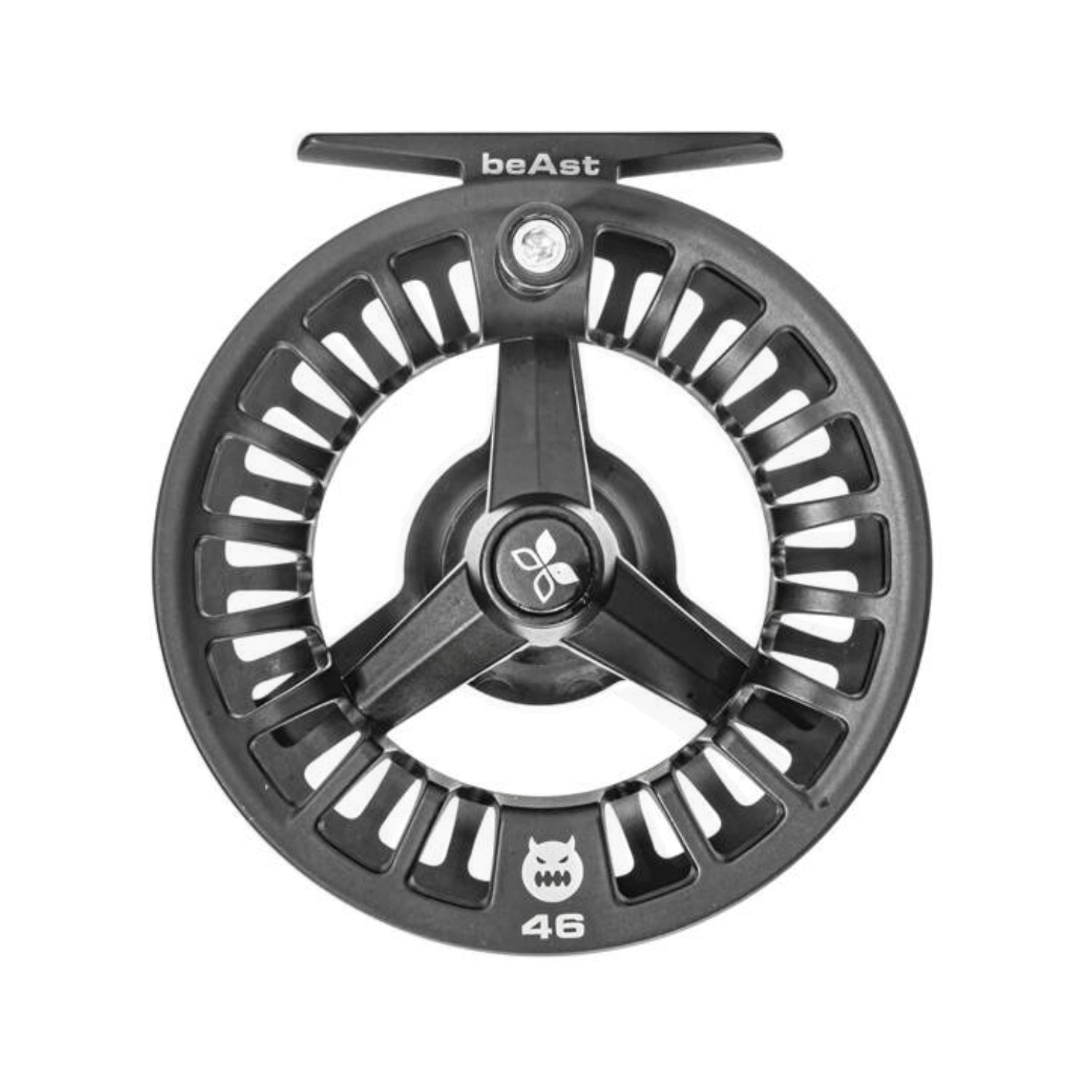 Hotfly Beast fly reel front view with large arbor spool