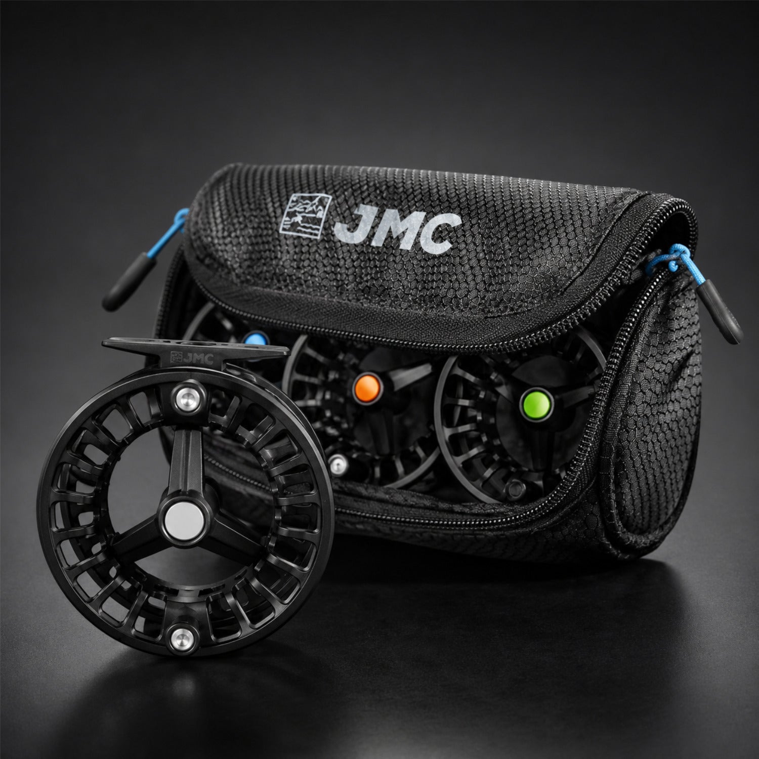 JMC Revolution LT 3 Kit fly reel and spool carrying case