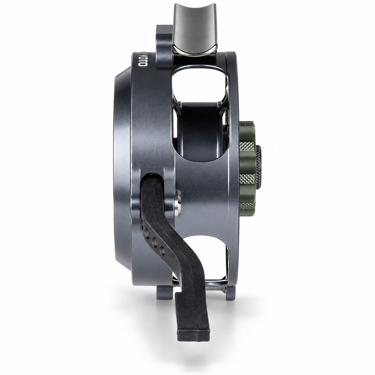 JMC Yoto XPR 30 semi-automatic fly reel opposite side view