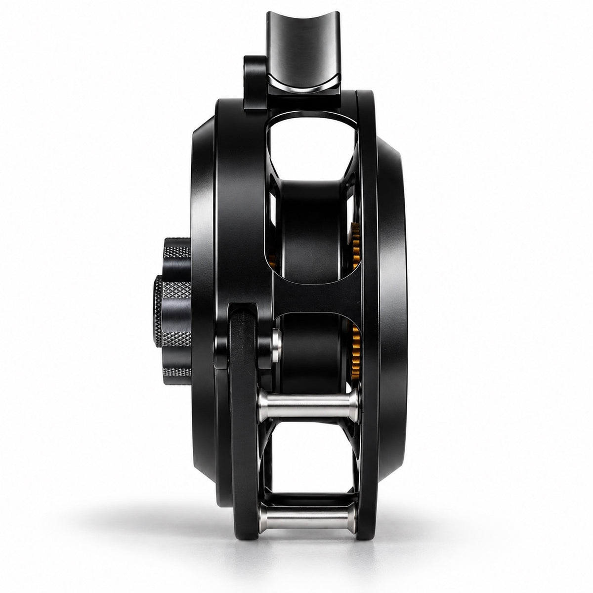 JMC Yoto XPR 50 semi-automatic fly reel side profile