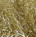 Gold – Kindale Crimp Ice Dubbing in Gold, golden metallic flash dubbing close-up