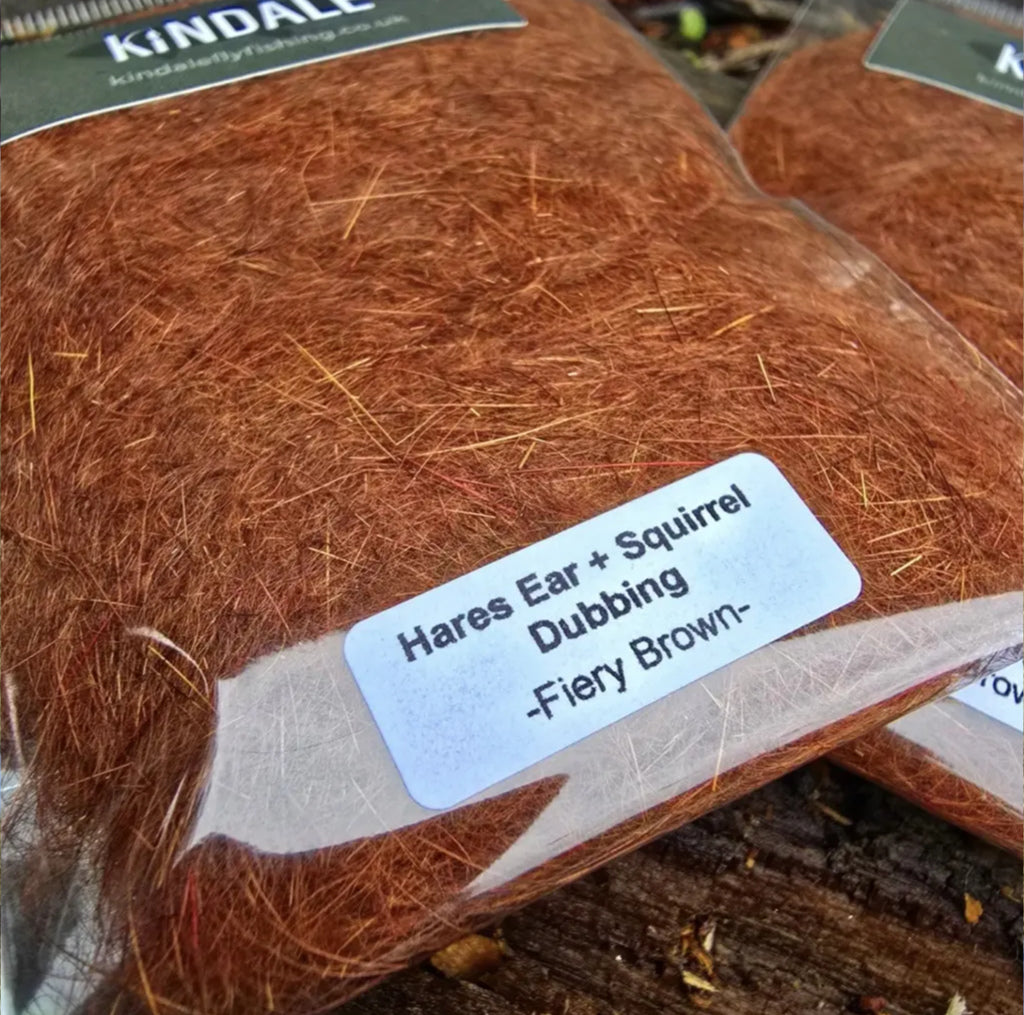 Kindale Hare + Squirrel Blend Dubbing – Fiery Brown
